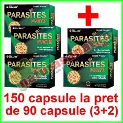 Parasites Forte Total Cleanse PROMOTIE 150 comprimate la pret de 90 comprimate (3+2) - Cosmo Pharm - www.naturasanat.ro