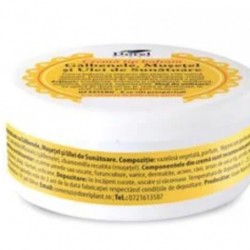 Crema tip balsam cu galbenele, musetel si ulei de sunatoare -100 g - - www.naturasanat.ro