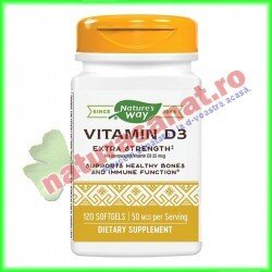 Vitamin D3 2000UI 30 capsule moi - Nature's Way - Secom - www.naturasanat.ro