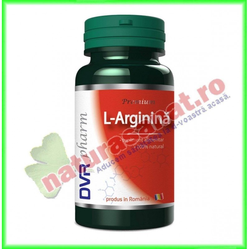 L-Arginina 60 capsule - DVR Pharm - www.naturasanat.ro