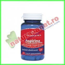Aspirina Naturala Cardio Prim 30 capsule - Herbagetica - www.naturasanat.ro