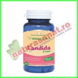 Candida Free 60 capsule - Herbagetica - www.naturasanat.ro