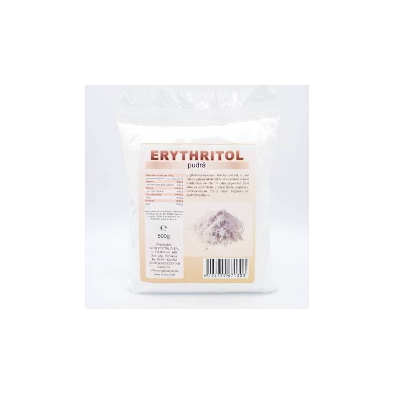 Erythritol pudra 500g, Deco Italia - www.naturasanat.ro