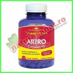 Artro Curcumin 95 120 capsule - Herbagetica - www.naturasanat.ro