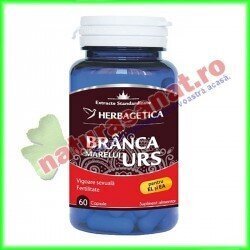 Branca Marelui Urs 60 capsule - Herbagetica - www.naturasanat.ro