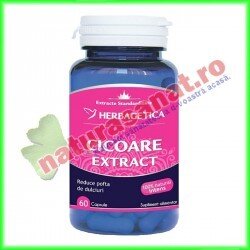 Cicoare extract 60 capsule - Herbagetica - www.naturasanat.ro