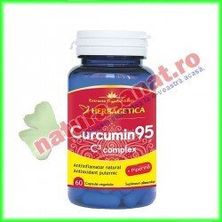 Curcumin 95 C3 Complex 60 capsule - Herbagetica - www.naturasanat.ro