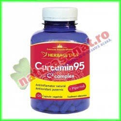 Curcumin 95 C3 Complex 120 capsule - Herbagetica - www.naturasanat.ro
