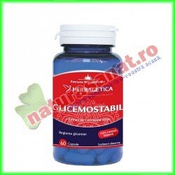 Glicemo Stabil 60 capsule - Herbagetica - www.naturasanat.ro