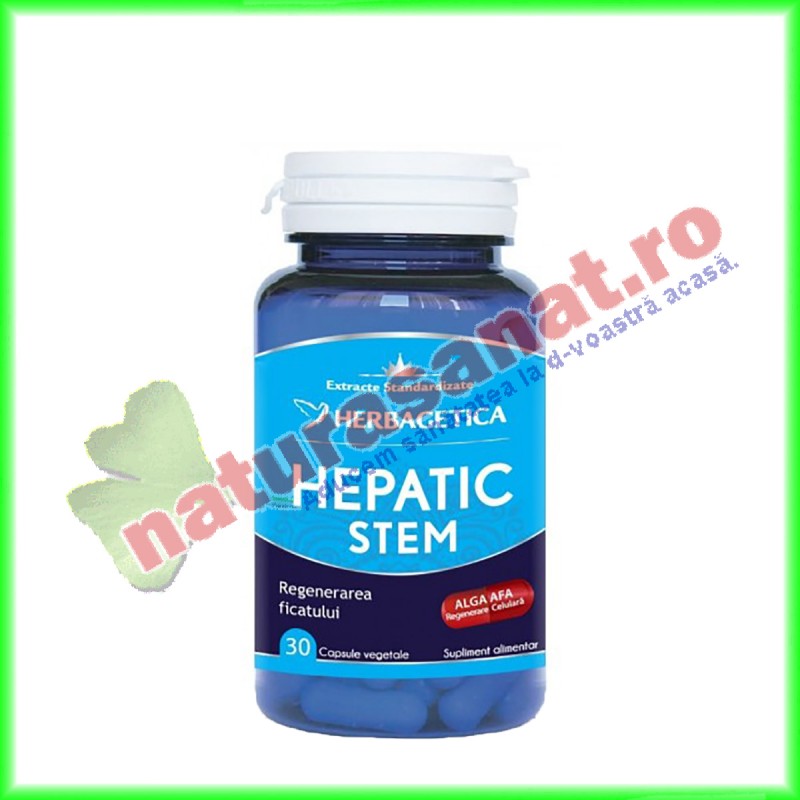 Hepatic Stem 30 capsule - Herbagetica - www.naturasanat.ro