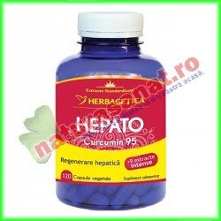 Hepato Curcumin 95 120 capsule - Herbagetica - www.naturasanat.ro