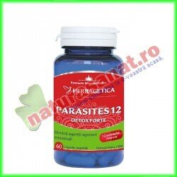 Parasites 12 Detox Forte 60 capsule - Herbagetica - www.naturasanat.ro