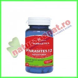Parasites 12 Detox Forte 30 capsule - Herbagetica - www.naturasanat.ro