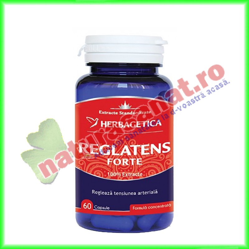 Reglatens Forte 60 capsule - Herbagetica - www.naturasanat.ro