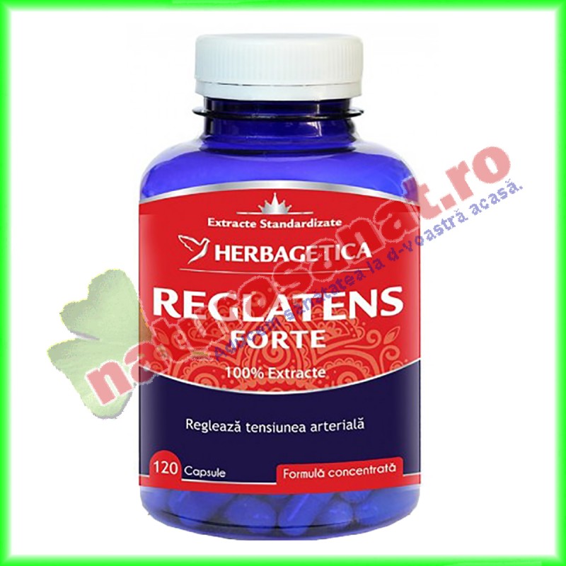 Reglatens Forte 120 capsule - Herbagetica - www.naturasanat.ro