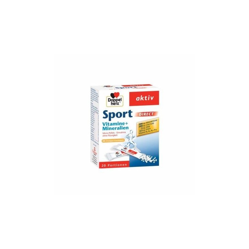 DOPPEL AKTIV SPORT DIRECT VITAMINE SI MINERALE 20pl, DOPPELHERZ - www.naturasanat.ro