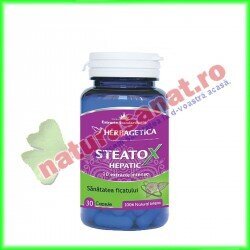 Steatox Hepatic 30 capsule - Herbagetica - www.naturasanat.ro