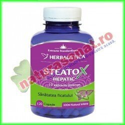 Steatox Hepatic 120 capsule - Herbagetica - www.naturasanat.ro