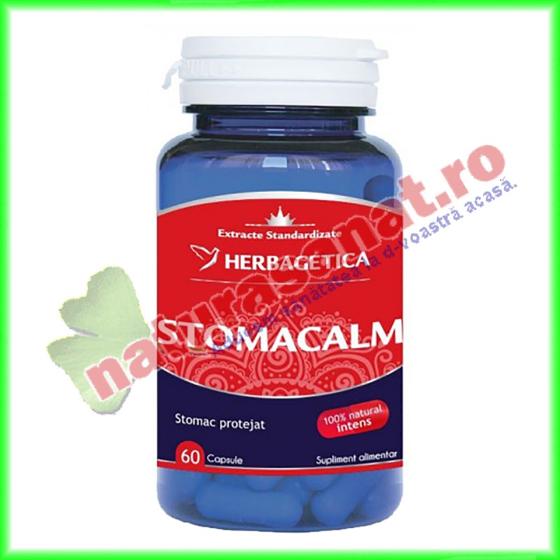 Stomacalm 60 capsule - Herbagetica - www.naturasanat.ro