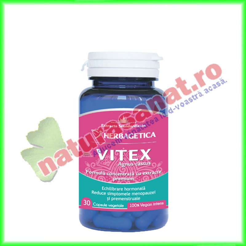 Vitex 30 capsule - Herbagetica - www.naturasanat.ro