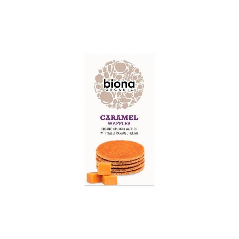 Vafe cu caramel eco-bio 175g, Biona - www.naturasanat.ro