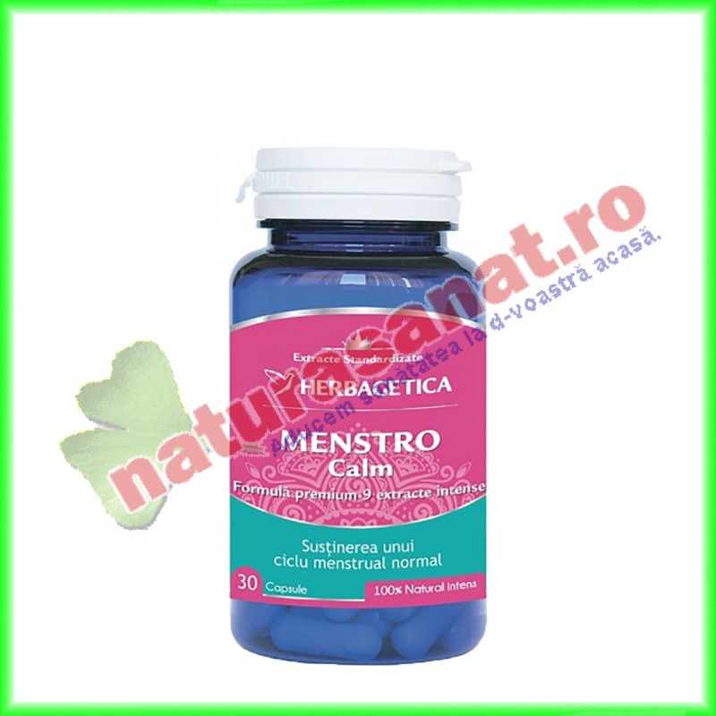 Menstrocalm 30 capsule - Herbagetica - www.naturasanat.ro