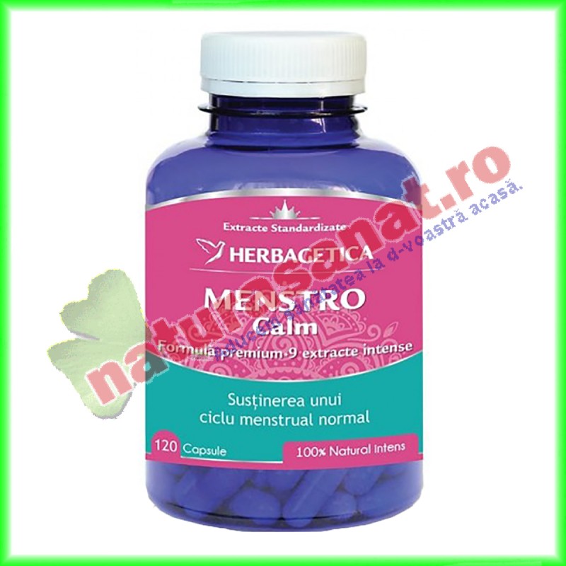 Menstrocalm 120 capsule - Herbagetica - www.naturasanat.ro