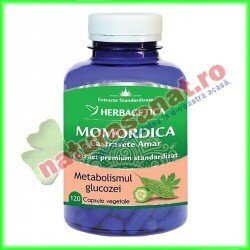 Momordica (Castravetele-amar) 120 capsule - Herbagetica - www.naturasanat.ro