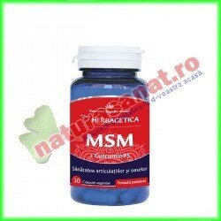 MSM + Curcumin 30 capsule - Herbagetica - www.naturasanat.ro