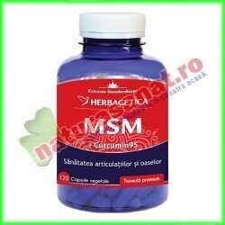 MSM + Curcumin 120 capsule - Herbagetica - www.naturasanat.ro