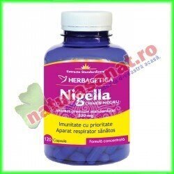 Nigella (Chimen negru) 120 capsule - Herbagetica - www.naturasanat.ro