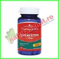Quercetin + Zinc 30 capsule - Herbagetica - www.naturasanat.ro