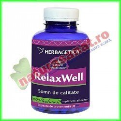 Relax Well 120 capsule - Herbagetica - www.naturasanat.ro