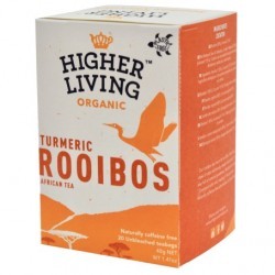 Ceai ROOIBOS si TURMERIC eco-bio, 20 plicuri, Higher Living - www.naturasanat.ro