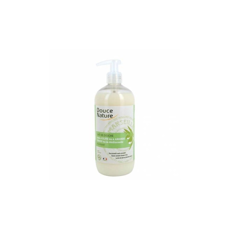 Gel de dus cu sapun de marsilia si migdale dulci, 500ml - Douce Nature - www.naturasanat.ro