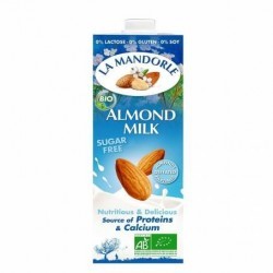 Lapte de migdale, fara zahar, eco-bio, 1L - La Mandorle - www.naturasanat.ro