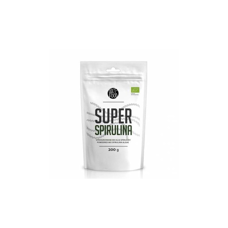 Spirulina pulbere, eco-bio, 200g - Diet Food - www.naturasanat.ro
