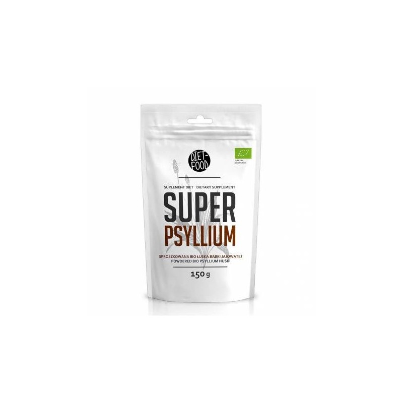 Tarate de psyllium pulbere, eco-bio, 150g - Diet Food - www.naturasanat.ro