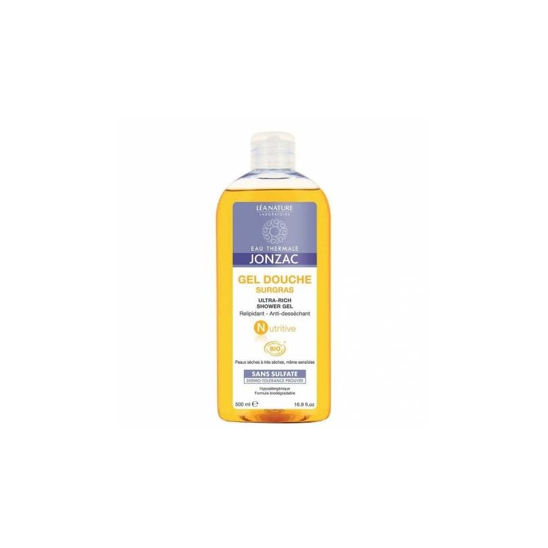Gel de dus emolient, Nutritive, 500ml - Jonzac - www.naturasanat.ro
