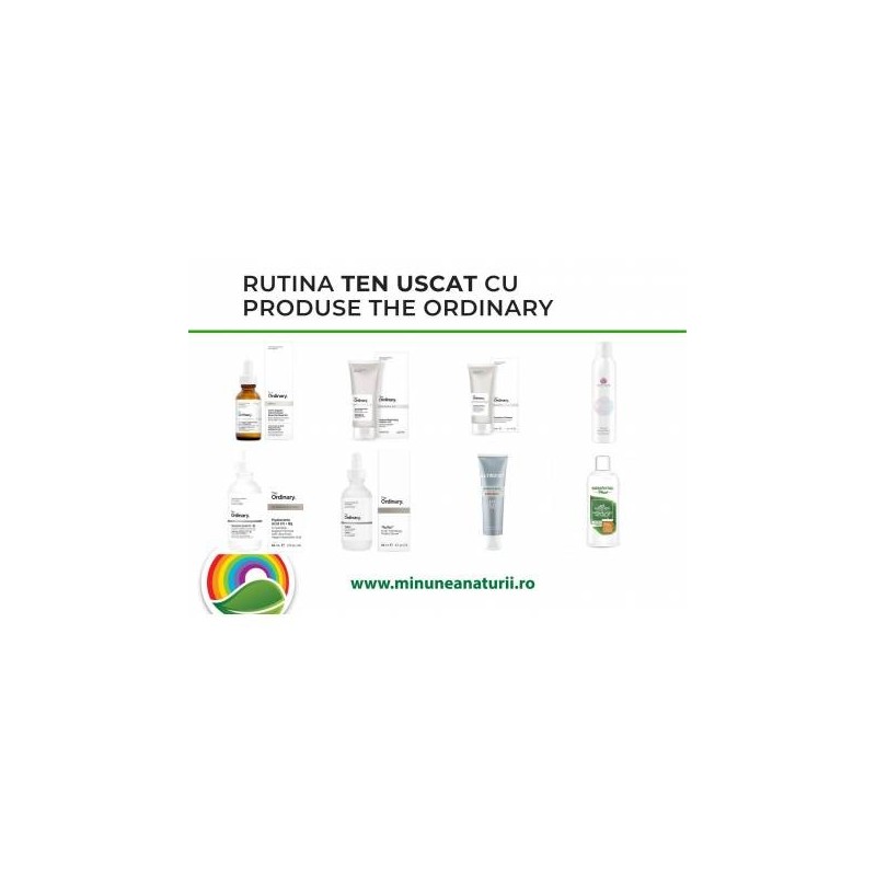 Rutina TEN USCAT cu produse The Ordinary - www.naturasanat.ro