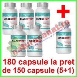 Diabestop 30 capsule PROMOTIE 5+1 GRATIS - Cosmo Pharm - www.naturasanat.ro