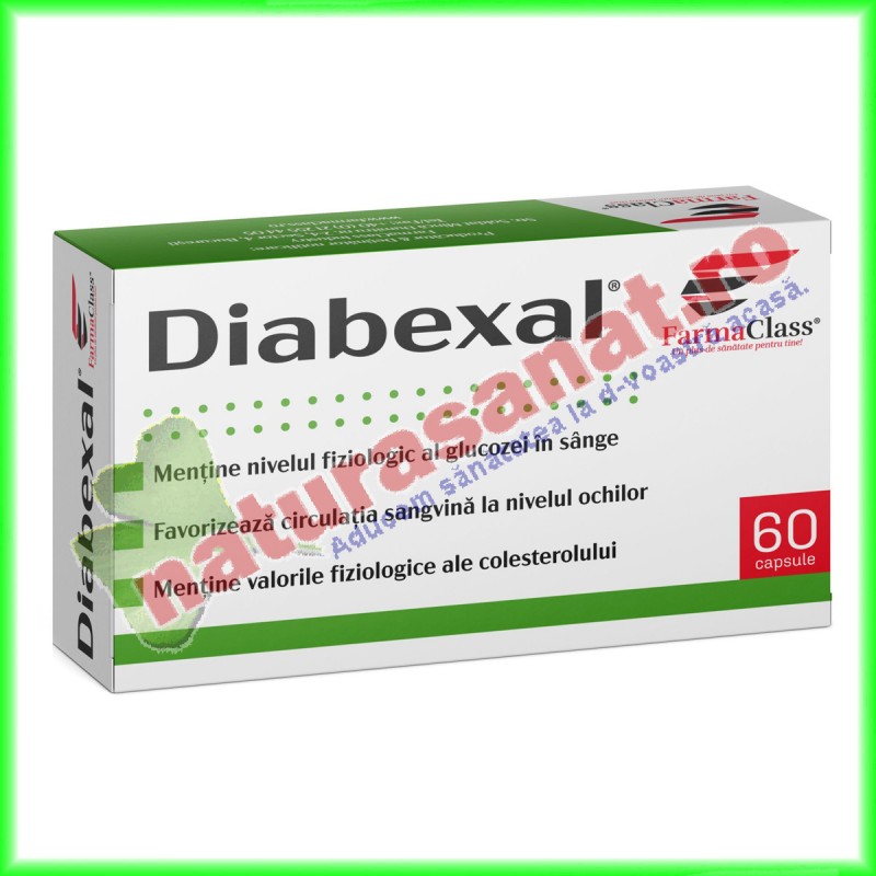 Diabexal 60 capsule - Farmaclass - www.naturasanat.ro