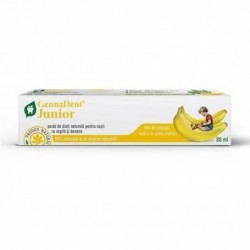 GennaDent Junior Pasta de dinti Banane 80ml - Vivanatura - www.naturasanat.ro