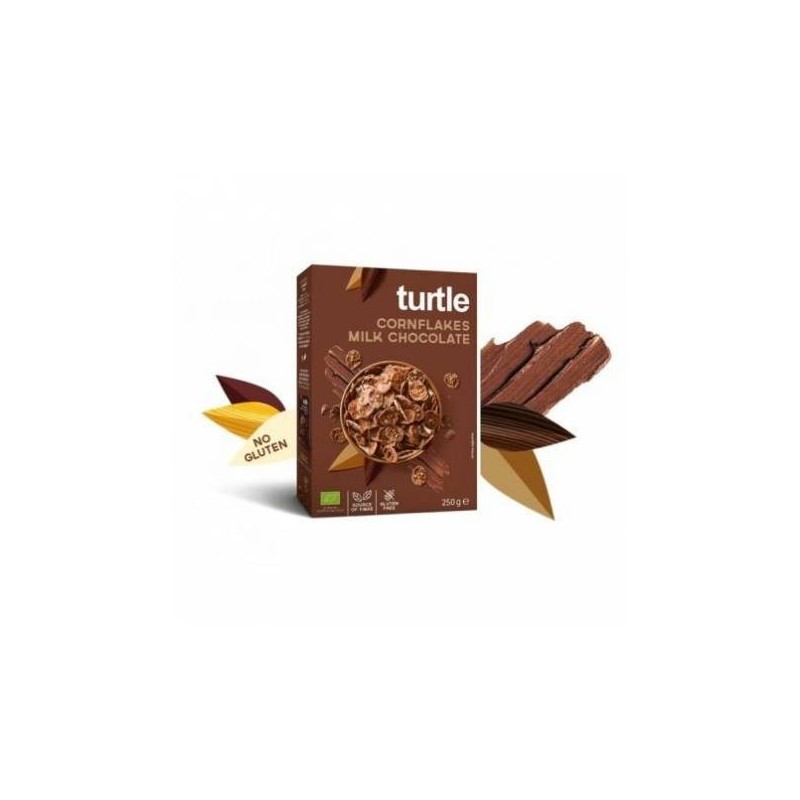 Fulgi de porumb inveliti in Ciocolata cu lapte fara gluten eco-bio, - www.naturasanat.ro