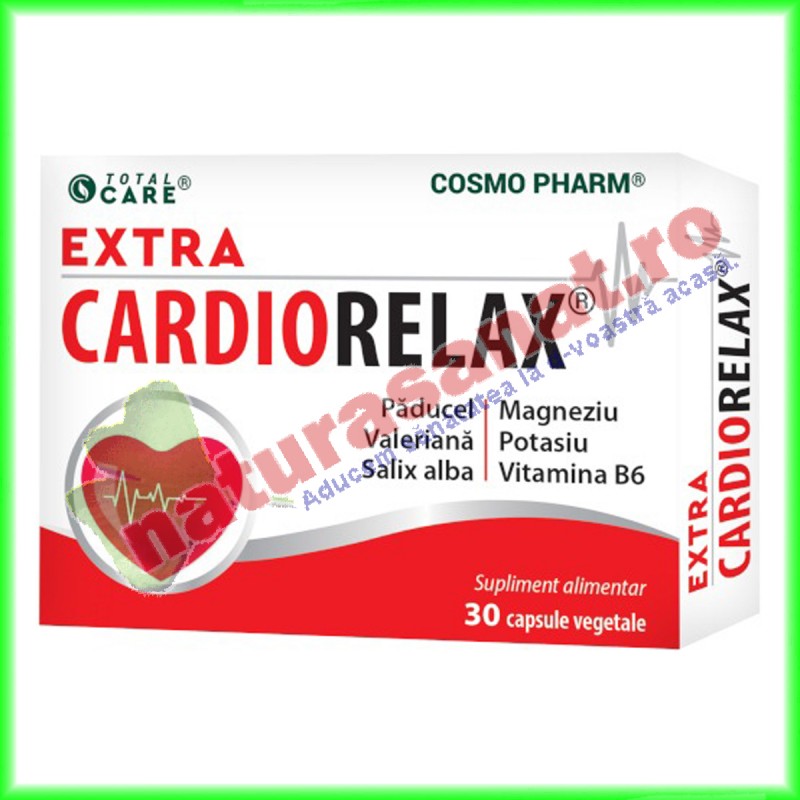 Extra CardioRelax 30 capsule - Cosmo Pharm - www.naturasanat.ro
