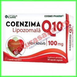 Coenzima Q10 Lipozomala 30 capsule - Cosmo Pharm - www.naturasanat.ro