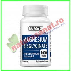 Magnesium Bisglycinate 90 capsule - Zenyth Pharmaceuticals - www.naturasanat.ro