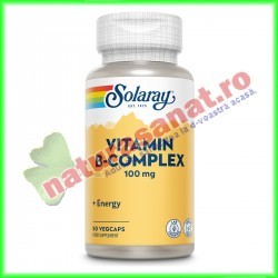 Vitamin B-Complex 100mg 50 capsule vegetale - Solaray - Secom - www.naturasanat.ro
