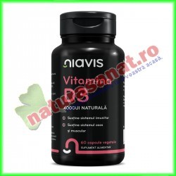 Vitamina D3 Naturala 4000UI 60 capsule - Niavis - www.naturasanat.ro