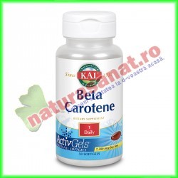 Beta Carotene 25000 UI 50 capsule moi - Kal - Secom - www.naturasanat.ro